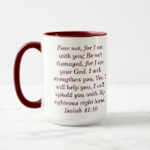 Isaiah 41:10 Tasse für Ton-Kaffee (Links)