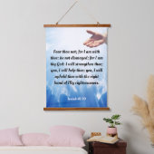 Isaiah 41:10 wandteppich mit holzrahmen (Schlafzimmer)
