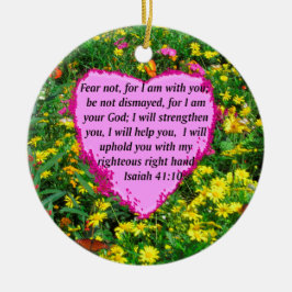 ISAIAH 41:10 WILDBLUME FOTO DESIGN KERAMIKORNAMENT