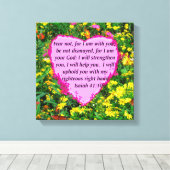 ISAIAH 41:10 WILDBLUME FOTO DESIGN LEINWANDDRUCK (Insitu (Holzboden))