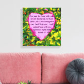 ISAIAH 41:10 WILDBLUME FOTO DESIGN LEINWANDDRUCK (Insitu (Wohnzimmer))