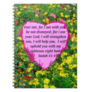 ISAIAH 41:10 WILDBLUME FOTO DESIGN NOTIZBLOCK