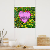 ISAIAH 41:10 WILDBLUME FOTO DESIGN POSTER (Küche)