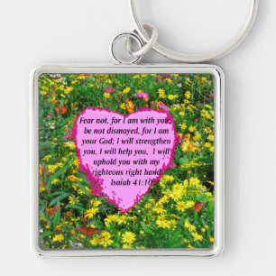 ISAIAH 41:10 WILDBLUME FOTO DESIGN SCHLÜSSELANHÄNGER