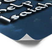 ISAIAH 41:13 ANGST NICHT - GOTT WIRD DEINE HAND HA POSTER (Ecke)