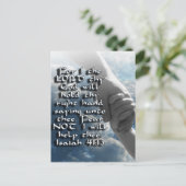 ISAIAH 41:13 ANGST NICHT - ICH WERDE DEINE HAND HA POSTKARTE (Stehend Vorderseite)