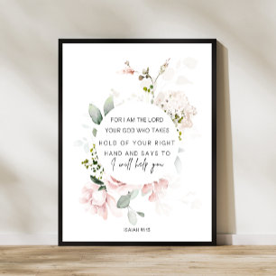 Isaiah 41:13 Bibelverse Poster