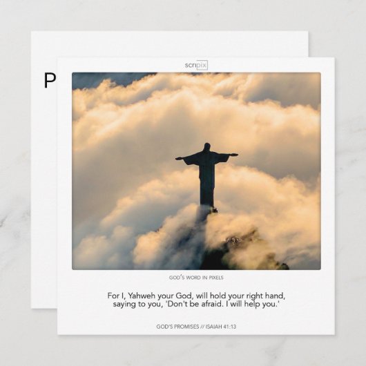 Isaiah 41:13 GOD'S PROMISES Einladung (Vorne/Hinten)