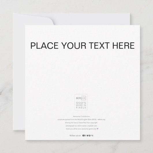 Isaiah 41:13 GOD'S PROMISES Einladung (Rückseite)