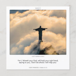 Isaiah 41:13 GOD'S PROMISES Einladung