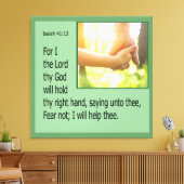 Isaiah 41:13 leinwanddruck (Insitu (Wohnzimmer))