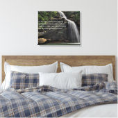Isaiah 41:18 Wasserfall Leinwanddruck (Insitu (Schlafzimmer))