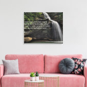 Isaiah 41:18 Wasserfall Leinwanddruck (Insitu (Wohnzimmer))