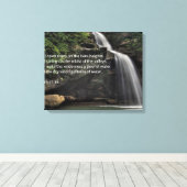 Isaiah 41:18 Wasserfall Leinwanddruck (Insitu (Holzboden))