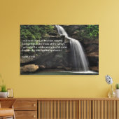 Isaiah 41:18 Wasserfall Leinwanddruck (Insitu (Wohnzimmer))