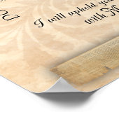 Isaiah 41 Ich bin dein Gott, ich bin mit dir Art P Poster (Ecke)