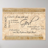 Isaiah 41 Ich bin dein Gott, ich bin mit dir Art P Poster (Vorne)