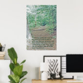 Isaiah 42:16 Wilderness-Pfad Poster (Heimbüro)