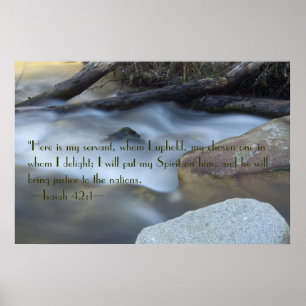 Isaiah 42:1 Poster