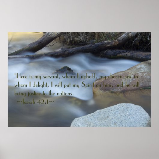 Isaiah 42:1 Poster (Vorne)