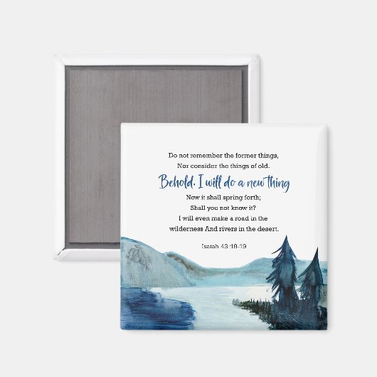 Isaiah 43:18-19 magnet (Vorderseite/Rückseite)