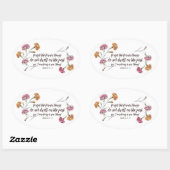 Isaiah 43:18-19 ovaler aufkleber (Blatt)