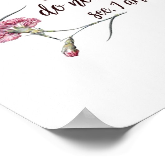 Isaiah 43:18-19 poster (Ecke)