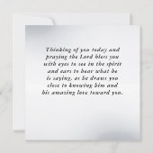 Isaiah 43:18 I am doing a NEW THING Bible Card (Rückseite)