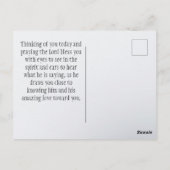 Isaiah 43:18 I am doing a NEW THING Bible Verse Postkarte (Rückseite)