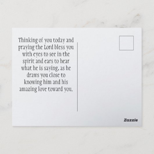 Isaiah 43:18 I am doing a NEW THING Bible Verse Postkarte (Rückseite)