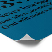 Isaiah 43_19 Bible Verse Christian Saying  Poster (Ecke)