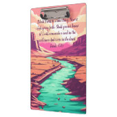 Isaiah 43:19 Clipboard River Desert  Klemmbrett (Links)