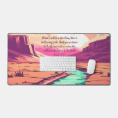 Isaiah 43:19 Desk Mat River Desert Schreibtischunterlage (Tastatur & Maus)