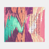 Isaiah 43:19 Fleece Blanket River Desert (Vorderseite (Horizontal))