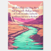 Isaiah 43:19 Magnet River Desert (Vorderseite)