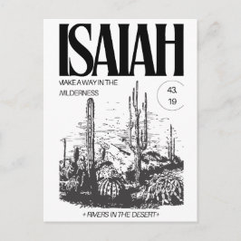 Isaiah 43:19 Make a Way Postcard Postkarte