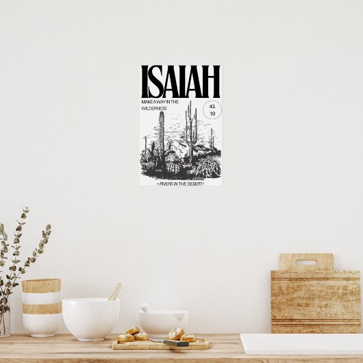 Isaiah 43:19 Make a Way Poster (Küche)