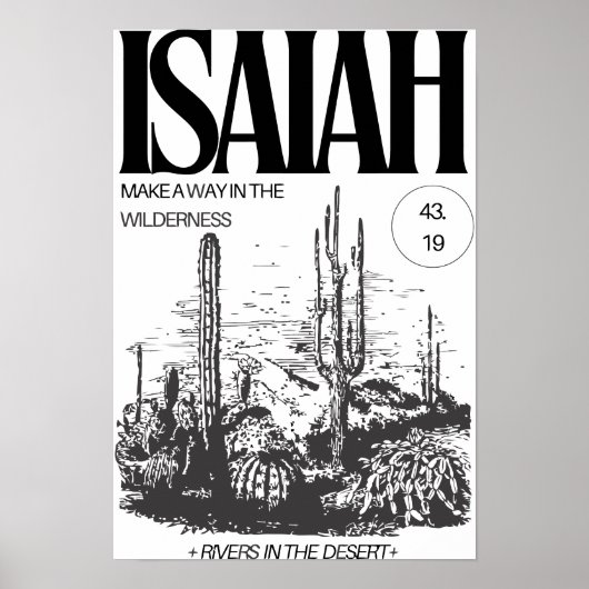Isaiah 43:19 Make a Way Poster (Vorne)