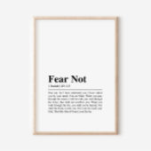 Isaiah 43:1-3 Angst nicht Poster