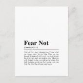 Isaiah 43:1-3 Angst nicht Postkarte (Vorderseite)