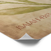 Isaiah 43:1-3 Bible Verse Wall Art Printable Scrip Poster (Ecke)