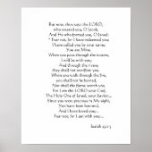 Isaiah 43:1-5 poster (Vorne)