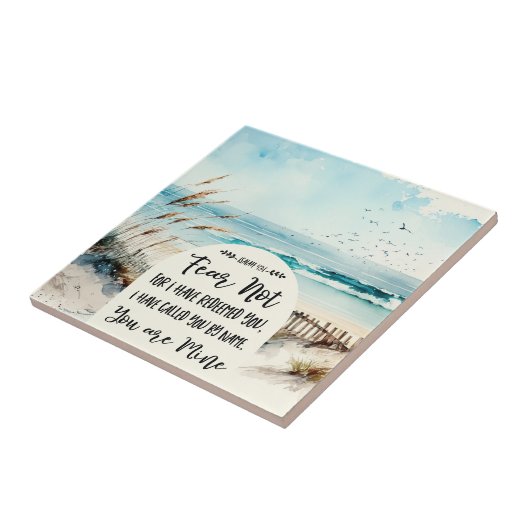 Isaiah 43:1 Angst nicht, dass ich euch erlöst habe Fliese (Seite)