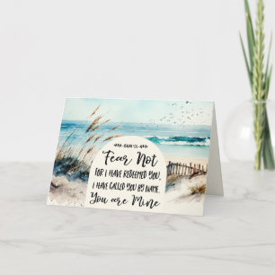 Isaiah 43:1 Angst nicht, dass ich euch erlöst habe Karte