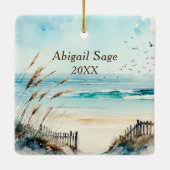 Isaiah 43:1 Angst nicht, dass ich euch erlöst habe Keramikornament (Rückseite)