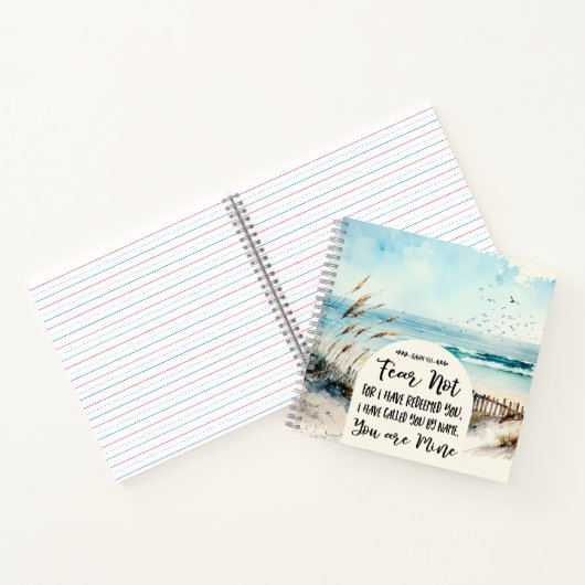 Isaiah 43:1 Angst nicht, dass ich euch erlöst habe Notizblock (Innenseite)