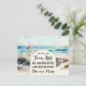 Isaiah 43:1 Angst nicht, dass ich euch erlöst habe Postkarte (Stehend Vorderseite)