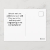 Isaiah 43:1 Angst nicht, dass ich euch erlöst habe Postkarte (Rückseite)