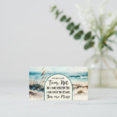 Isaiah 43:1 Angst nicht, dass ich euch erlöst habe Visitenkarte (Stehend Vorderseite)