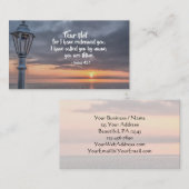 Isaiah 43:1 Angst nicht, dass ich eure Bibel erlös Visitenkarte (Vorne/Hinten)